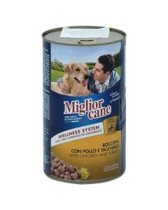 Ushqim për qen, Miglior Cane, me pulë dhe gjeldeti, 1250gr