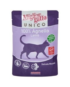 Cat food, Miglior Gatto, 85gr, with lamb