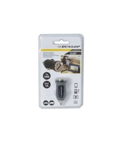 USB car charger, Dunlop, 12/24 V, 1 A