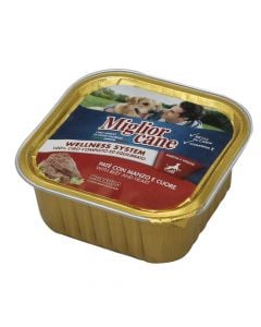 Dogs food, Miglior Cane, with beef and heart, 150 gr