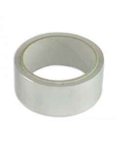 Adhesive aluminium tape, Geko, Smoke, 40 mm x 9 m, aluminium color