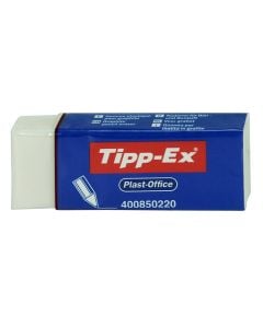 Pencil eraser, Plast-Office, Tipp-Ex, eraser, 6x2x1.5 cm, white, 1 piece
