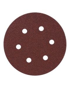 Sanding disc, Morris, Red, 150 mm, Grit 40, 8 holes