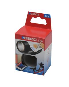 Plasticized cloth adesive tape Geko, Tex, 38 mm x 2.7 m, black