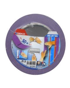 Adhesive masking tape, Geko, MSK Low tack, 50 mm x 50 m, violet