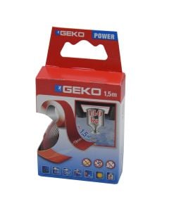 Double sided adhesive tape, Geko, Power, 19 mm x 1.5 m, transparent