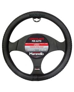 Steering wheel cover, Maranello, 37/43 cm, black