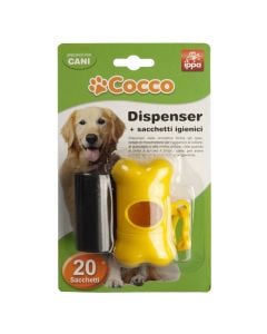 Dog poop bags + Dispenser, Cocco