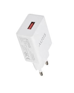 Charger head, Auris, CH28, 2.4A, USB input, white color