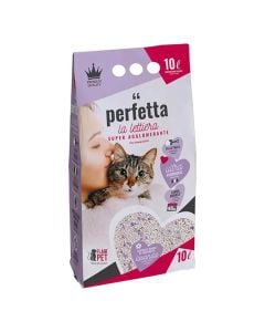 Cat litter, Flair Pet, 10 L, white bentonite, lavender scent