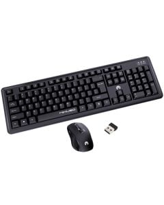 Wireless keyboard and mouse, Mikuso, KB-C028, black
