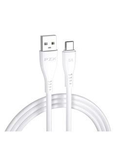 Charging plug, PZX, V116S, USB-Type-C, 5.0 A, 100 cm, white
