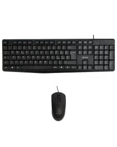 Keyboard and mouse, Unico, KB2585, 1000 DPI, 130 cm cable, black