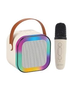 Set për karaoke, Unico, BS2768, 5.3, 400mAh, 3W, dritë RGB, 86x86x60 mm, boks dhe mikrofon