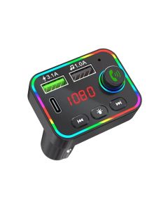 Mp3 with bluetooth for car, Unico, VB1944, 12V, 3.1A, phone call, music, radio, 2 USB and Type-C inputs