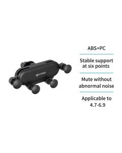 Mbajtës celulari për makinë, Unico, BR9204, ngjyrë e zezë