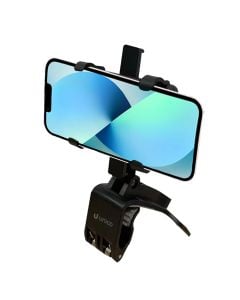 Mbajtës celulari në kroskot, Unico, BR9319, material ABS & EVA, ngjyrë e zezë