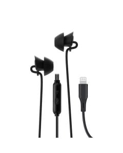 Kufje me kabëll, Unico, EP2136, 120 cm kabëll Lightning, ngjyrë e zezë