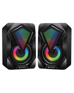 Set bokse dëgjimi për PC, Unico, BS2657, 2x3W, 65dB, 65x70x100 mm, ngjyrë e zezë