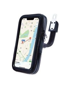 Mbajtës celulari për motorr, Unico, BR1948, material ABS & PVC, ngjyrë e zezë