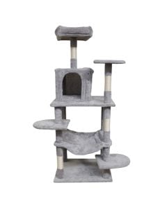 Cat scratcher and seat, Pets, 55x45xH142 cm, tree shape, gray color