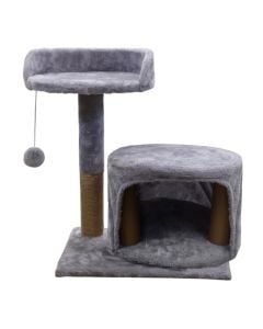 Cat scratcher and seat, Pets, 38x30xH49 cm, square shape, gray color