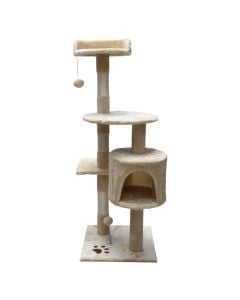 Cat scratcher and seat, Pets, 39x39x117 cm, tree shape, mixed color