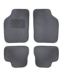Universal moquette car mats, Carera, 4 pc, black