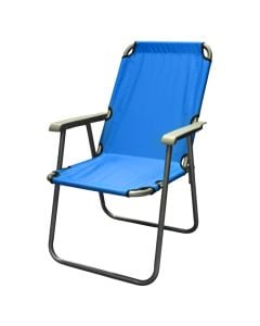 Camping chair, foldable, 59x52x84 cm, textile, blue