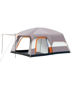 Automatic camping tent, 430x210x185 cm, polyester, 6 people, mixed colors