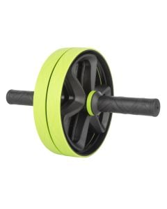 Rulon fitnesi, Amila, 28.5x18 cm, rrota 18 cm, material PP & TPR, për stërvitjen e muskujve abdominal