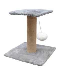 Cat scratcher and seat, Pets, 25x25xH25 cm, square shape, gray color