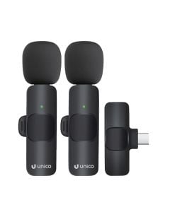 Mikrofon wifi, Unico, MP6038, lidhja Type C, 50 mAh, distancë 15 m