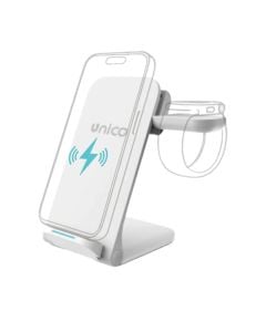 Karikues dhe mbajtës celulari 3 në 1, Unico, HC2715, 15 W, kufje, celularë dhe smartwatch