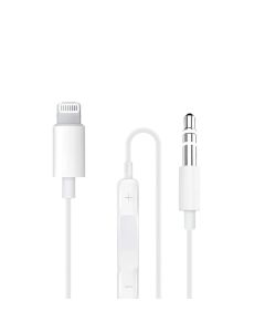 Adaptor, Unico, AD9807, AUX-Lightning, 100 cm, ngjyrë e bardhë