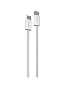 Kabëll për transferim të dhënash, Unico, CB1398, 240W, Type-C - Type-C, 150 cm, ngjyrë e bardhë