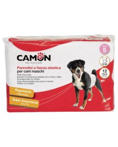 Pampers për qen, Camon, masa S, Ø 30/46 cm, 12 copë