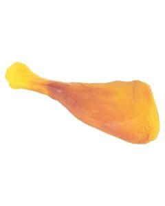 Dog toy with sound, Love Story, 7 x H17 cm, thigh shape, orange color