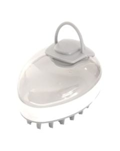 Pet washer and massager, Love Story, 7x10x6 cm, white and gray