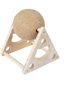Cat scratcher, Love Story, Ø16xH20 cm, circular shape, beige