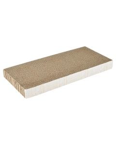 Cat scratcher, Love Story, 42x10x3.5 cm, square shape, brown