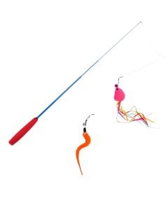 Fun cat toy, Love Story, extendable, H38-93 cm, mixed colors