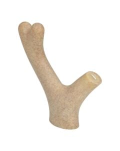 Dog toy, Love Story, 15x12x7 cm, PP material and wood fiber, wood shape, deer flavor, brown color
