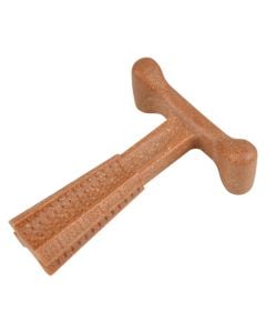 Dog toy, Love Story, 11x4x14 cm, PP material and wood fiber, T-shape, chicken flavor, brown color