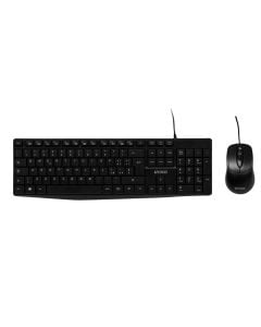 Keyboard and mouse, Unico, KB2590, 1000 DPI, 130 cm cable, black