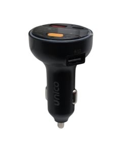 Wireless car mp3 player, Unico, VB2821, PD30 W, QC 18 W, call, music, radio, USB and Type-C input