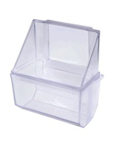 Mbajtëse ushqimi për kafaz, Imac, 7x7x8 cm, material plastik, transparente