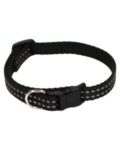 Dog collar, Love Story, polyester, 25-35 cm, black