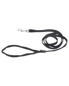 Dog leash, Love Story, polyester, ø 10x1200 mm, black