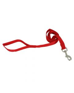 Leading for dog, Cocco, 120 cm, nylon, small medium, red